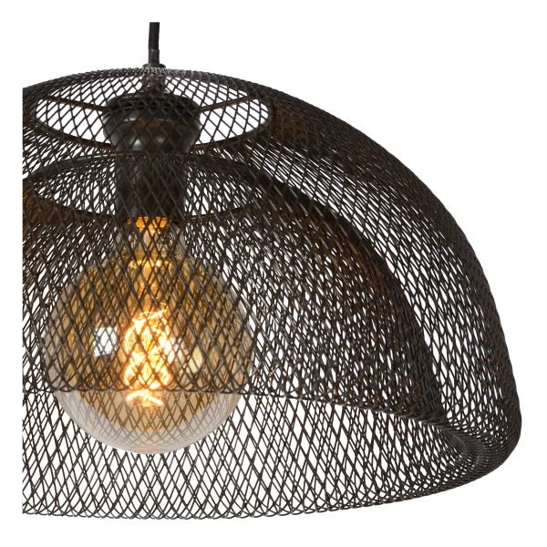 Lucide MESH - Hanglamp - Ø 45 cm - 1xE27 - Zwart - detail 2